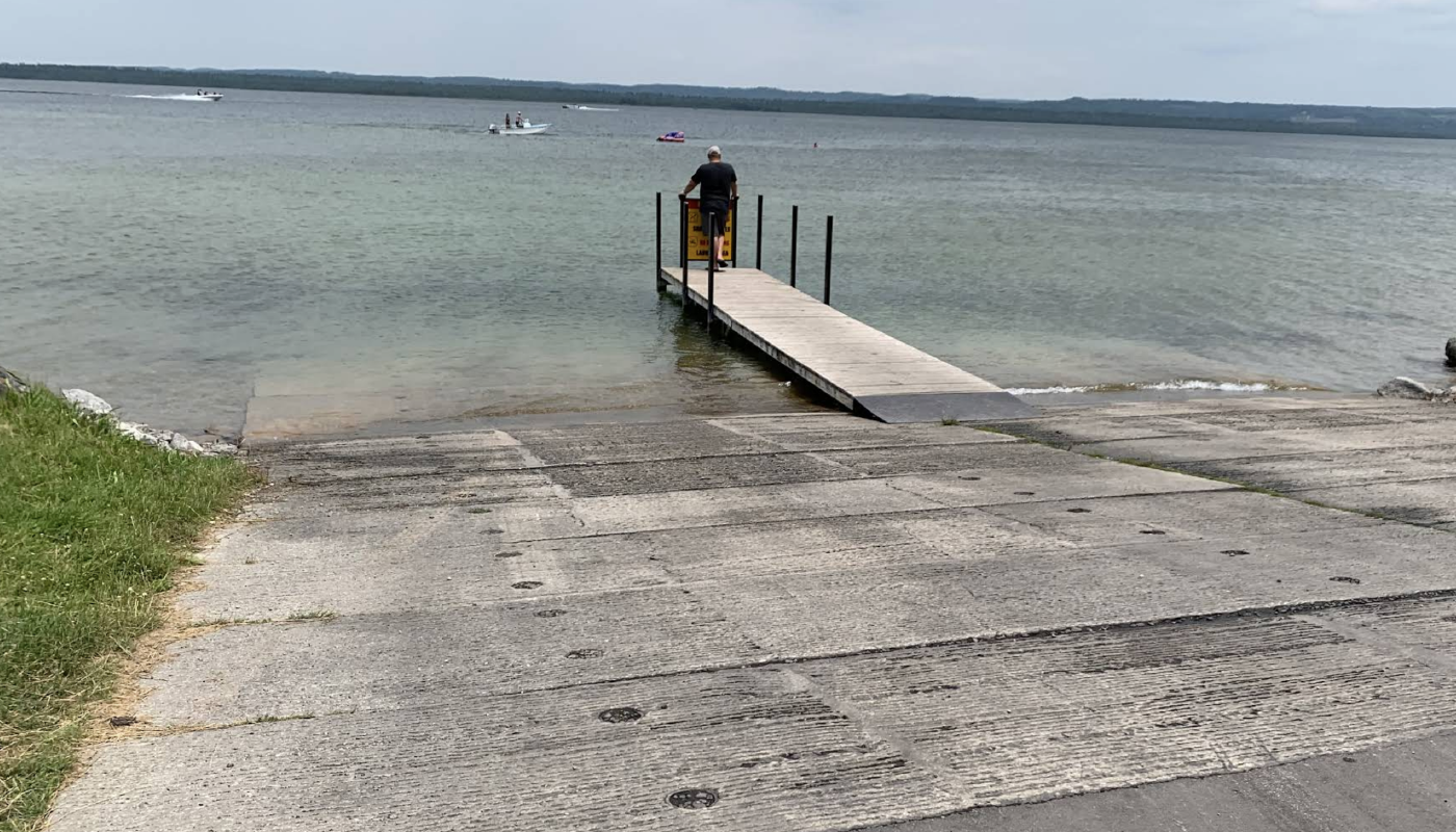 Lake Skegemog DNR boat launch · Photo: Julie Schwartz